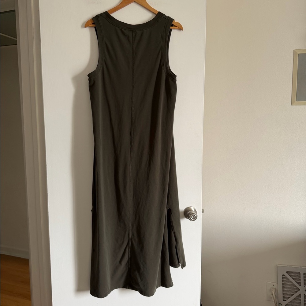 Lululemon Athletica Dark Olive Green All Yours Tank Maxi Dress size XS EUC - Picture 11 of 12